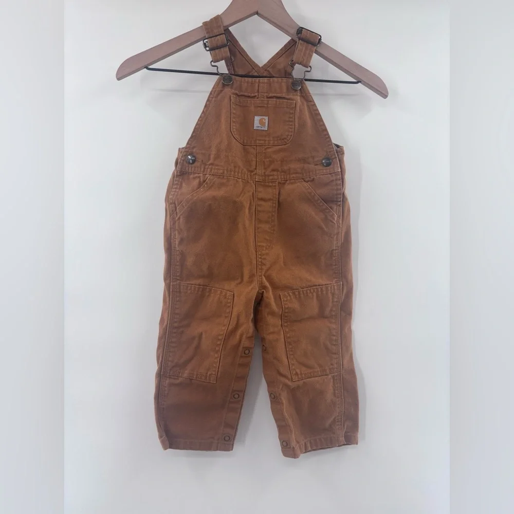 Carhartt Classic Carhartt Brown Overalls Size 24 Month